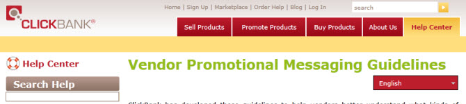 Clickbank Promotional Messaging Guideline Changes